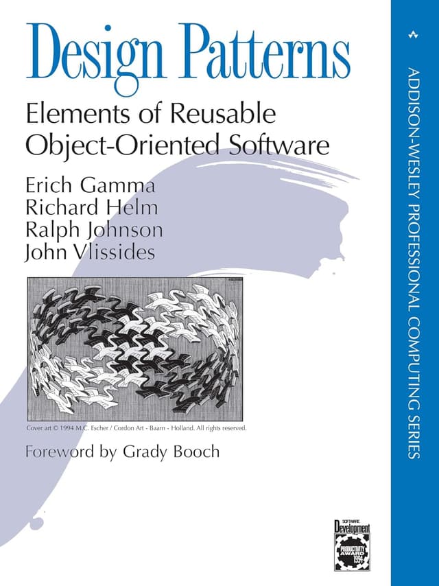 Cover of the book Design Patterns: Elements of Reusable Object-Oriented Software